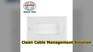 Sauberes Kabelmanagement 86-Typ-Ethernet-Wandplatte