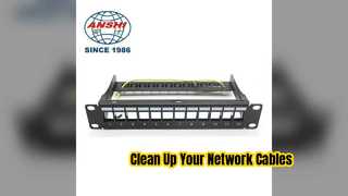 Kompakte Netzwerklösung mit 12 Ports, Cat6-Patchpanel
