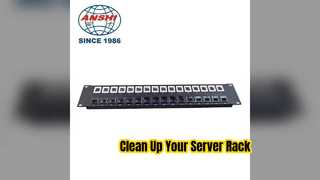 Professional 12 Port Network Patch Panel Rack Mount Solution