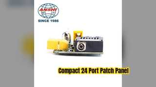 24 Port 0 5U Rackmontage-Patchpanel für Netzwerkverkabelung