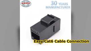 Einfache Einrichtung des Cat6 RJ45 Keystone-Kopplers