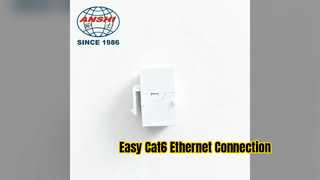 ANSHI Cat6 RJ45 Keystone-Buchse, einfacher Ethernet-Anschluss