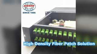 Effiziente 48-Port-Glasfaser-Patchpanel-Rackmontagelösung