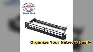 Kompakte Netzwerklösung mit 12 Ports, Cat6-Patchpanel