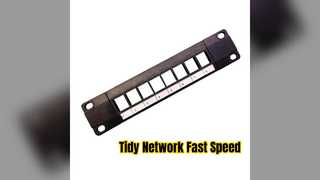 8-Port-Cat6A-Patchpanel für Netzwerkklarheit