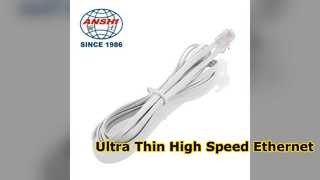 Ultradünne Cat6-Ethernet-Kabel-Hochgeschwindigkeits-LAN-Lösung