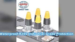 Wasserdichter RJ45-Ethernet-Anschluss in Industriequalität