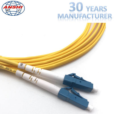 2 Meters Optical Fiber Patch Cord LC/UPC-LC/UPC , Duplex Fiber Optic Patch Cable G652D G657A1