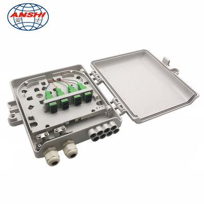 8 Cores Outdoor Wall Mount Fiber Distribution Box ftth distribution terminal box