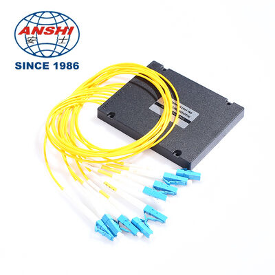 LC UPC Connector ABS BOX Type 1x8 Fiber Optic PLC Splitter High Quality Cable Type Optical PLC Splitter