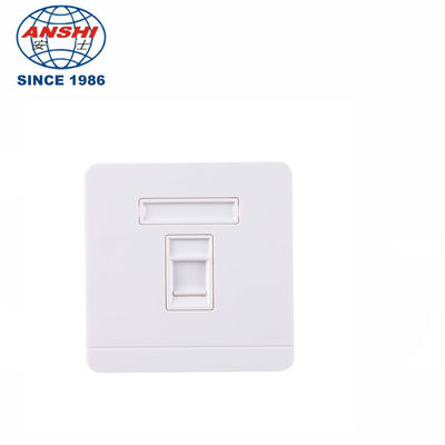ANSHI RJ45 86x86mm Einzel- und Doppel-Loch-Telekommunikations-Wanddose