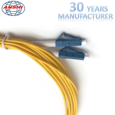 2 Meters Optical Fiber Patch Cord LC/UPC-LC/UPC , Duplex Fiber Optic Patch Cable G652D G657A1