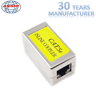 RJ45 KEYSTONE JACK Abgeschirmter Keystone Jack Cat5e CAT6 Metall Straight Through Inline-Koppler