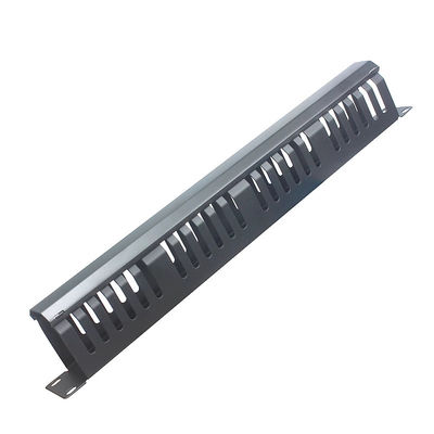 Netzwerk 1U 19 Zoll 24 Port 48 Schlitze Horizontales Metallkabelmanagement