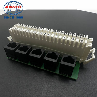 10 Paare LSA-PLUS Trennmodul, Schaltmodul, 5x8 Positionen RJ45