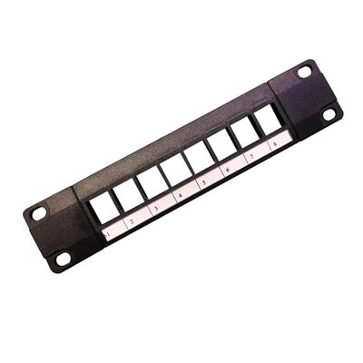 Moduläres Patch-Panel mit 8 Port-Entladungen mit CAT6A-Kompatibilität für RJ45-Verbindungen