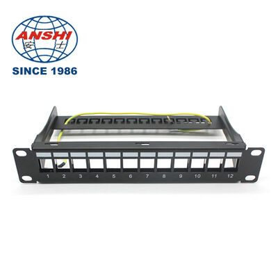 19 Zoll 32 Port Leer STP FTP abgeschirmt RJ45 Patch Panel CAT5E CAT6 Rack Mount Netzwerkverteilung Panel