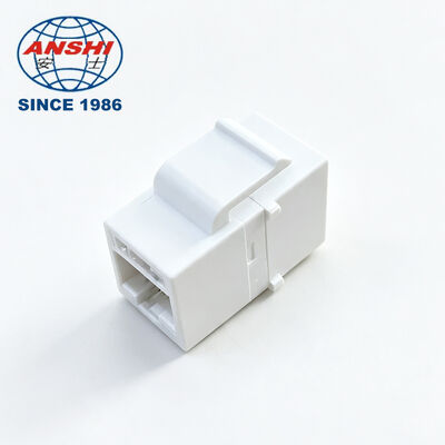 ANSHI 180-Grad Werkzeugfreier Keystone Jack RJ45 CAT5E CAT6 CAT6A UTP Nicht abgeschirmte Telekommunikationsteile