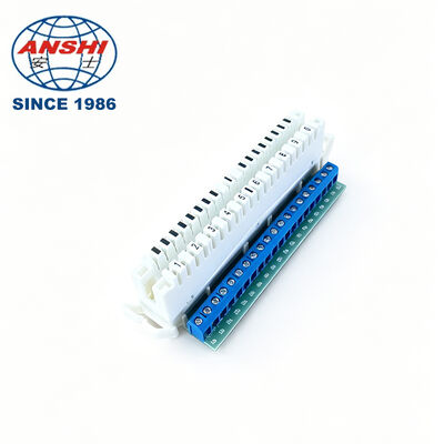 10 Paar 20-poliges LSA-PLUS Modul PCB-Klemme Telefonstecker XL-011L ABS Rückprofil-Montage-Steckplatine Telekommunikations-Teile