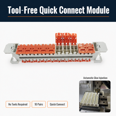 3M 10 Pair Toolless Jelly Filled Quick Connection LSA Plus Modul für eine hohe Integrität und Netzwerkverlässlichkeit
