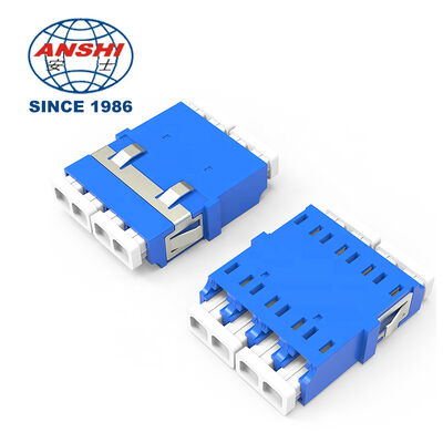 Hochwertige LC APC Glasfaser-Adapter-Verteilerdose mit Mehrzweck-Befestigungs-Adapter-Schaft, PC-Material