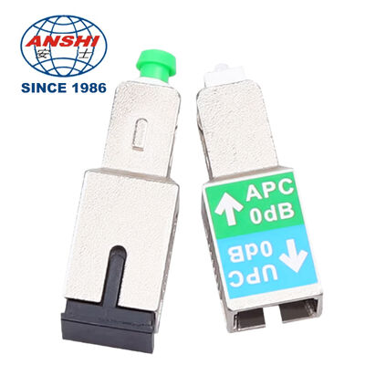 Hochleistungs 0dB Glasfaser-Dämpfungsglied, SC/APC Stecker-SC/UPC Buchse Inline-Stecker, Single/Multimode 1310/1550nm